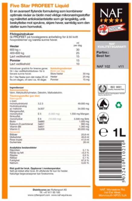 Hovedbilde NAF Profeet Liquid 1L