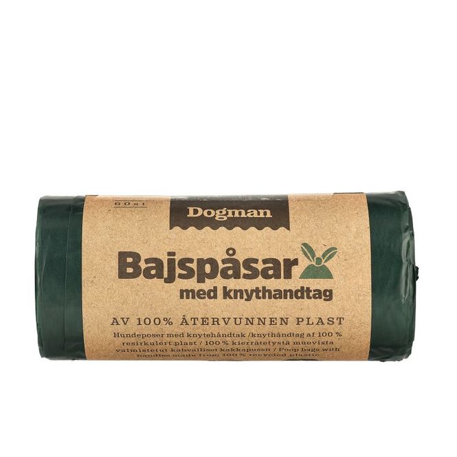 Hovedbilde Hundeposer 100% Resirkulert Grønn 60pk
