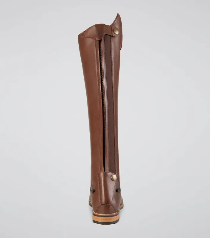PE Womens Lace Front Tall Leather Riding Boot